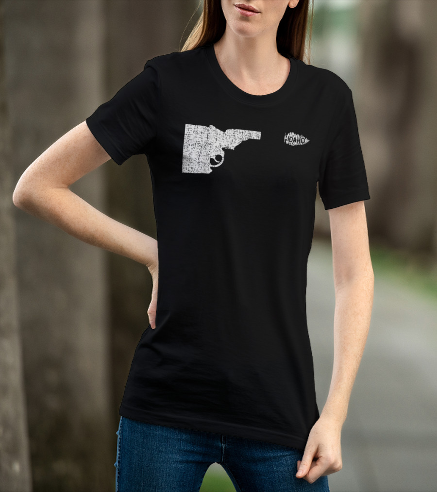 Idaho Pine Tree Gun Nature Lover Shooting T-Shirt