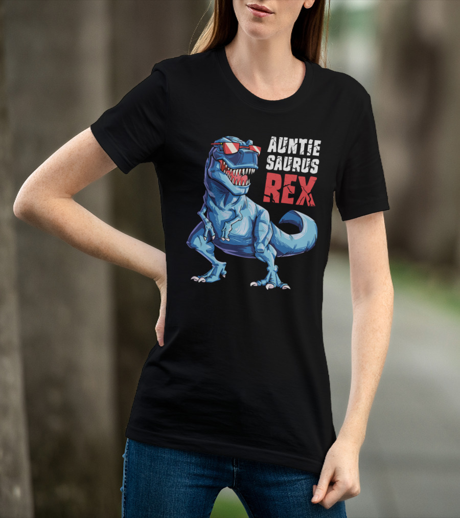 Auntiesaurus Rex Auntie Saurus Dinosaur Women Aunt10 T-Shirt