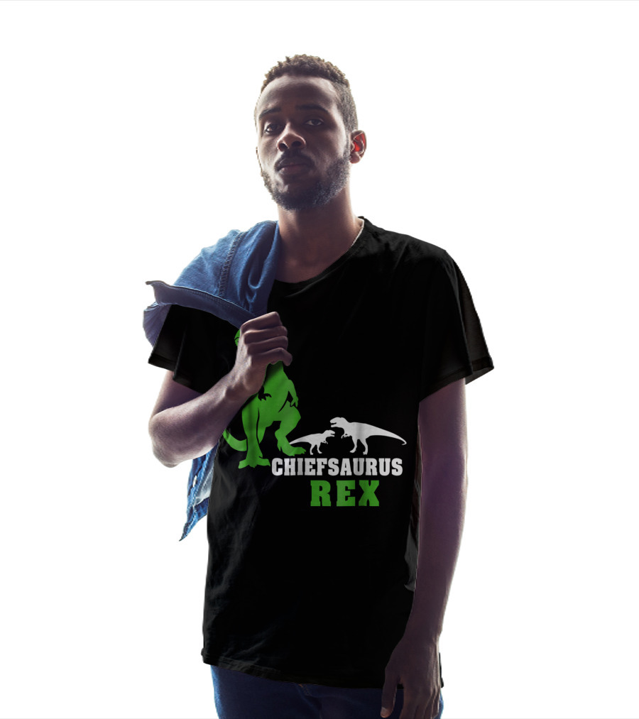 Chiefsaurus Rex Dinosaur Men T-Shirt
