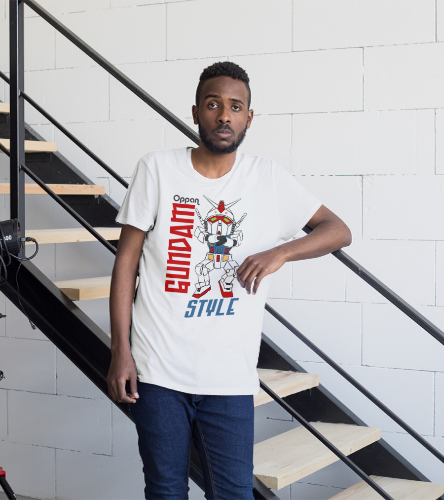 Oppan Gundam Style Vintage Mecha Dance T-Shirt