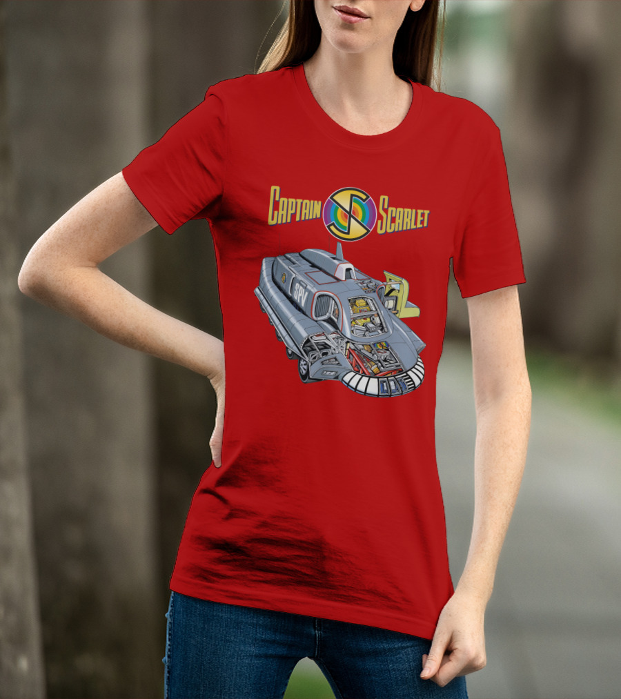 Captain Scarlet SPV Spectrum Pursuit Vehicle Blueprint T-Shirt