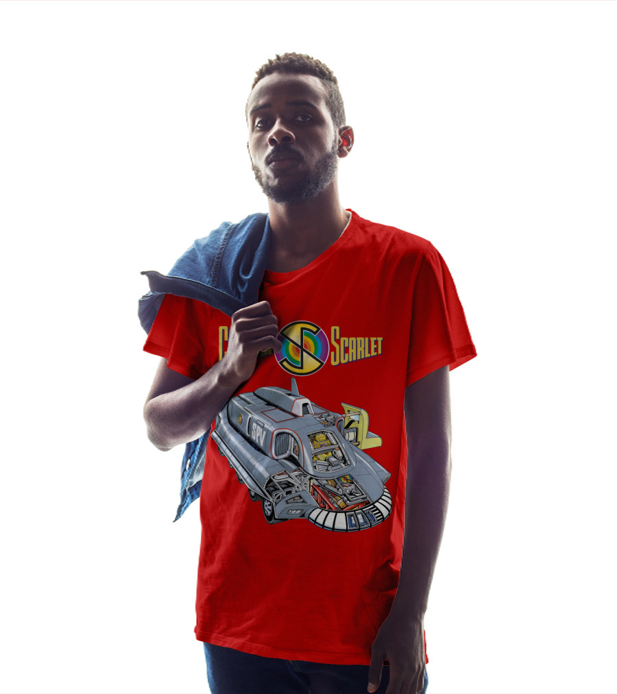 Captain Scarlet SPV Spectrum Pursuit Vehicle Blueprint T-Shirt