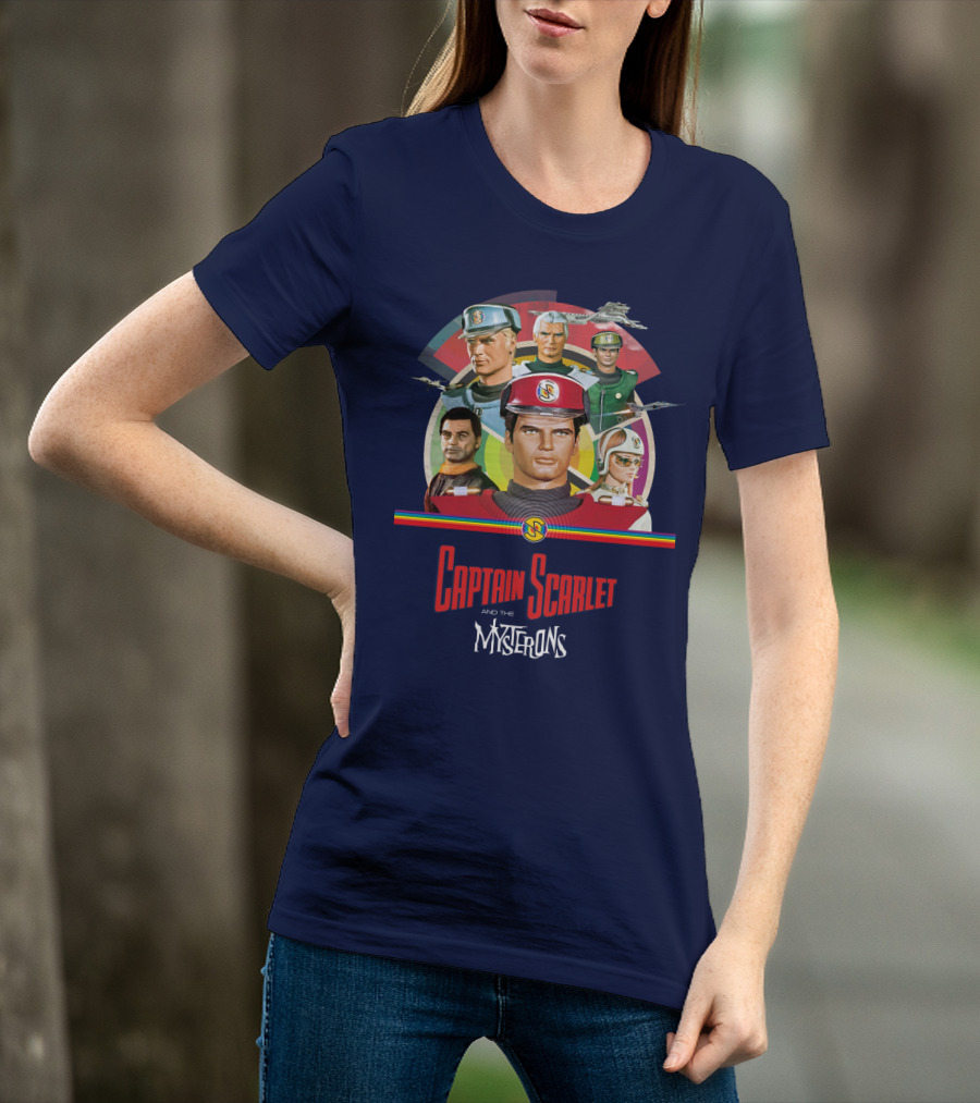 Captain Scarlet And The Mysterons Animated Series Characters Group T-Shirt