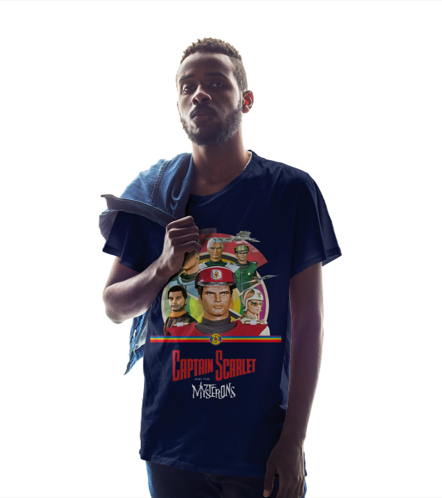 Captain Scarlet And The Mysterons Animated Series Characters Group T-Shirt