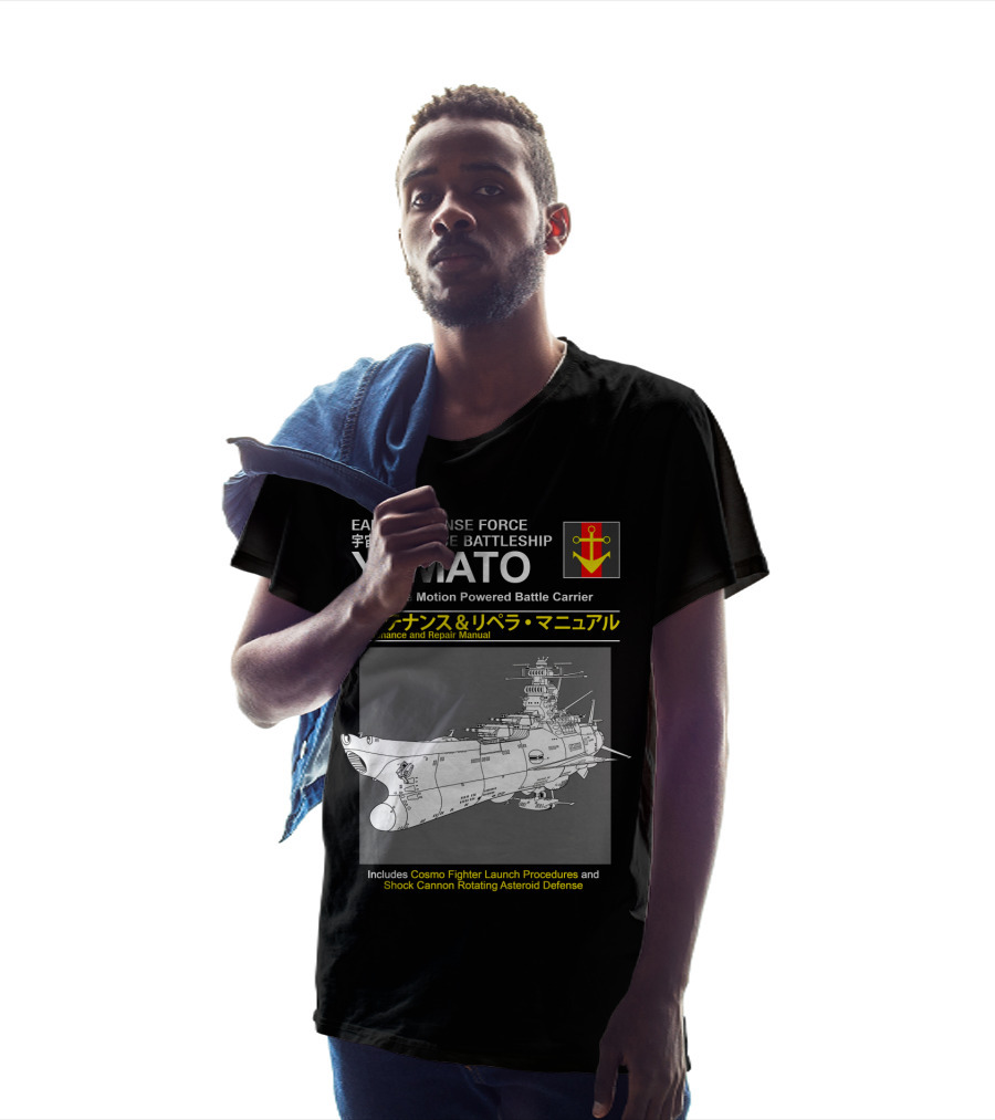 Earth Defense Force Space Battleship Yamato 2199 Wave Motion Powered Battle Carrier Maintenance And Repair Manual T-Shirt