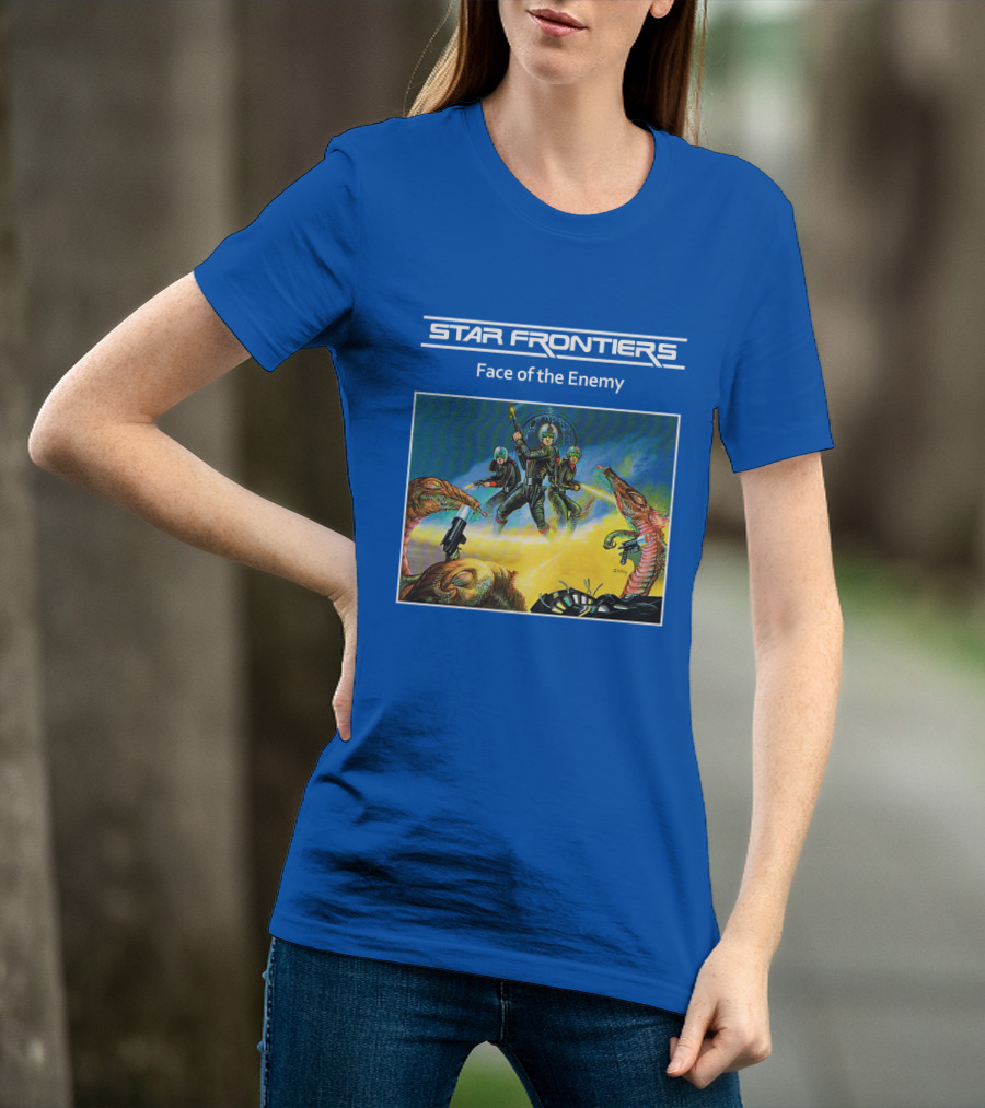 Star Frontiers Face Of The Enemy Alien Battle Scene T-Shirt