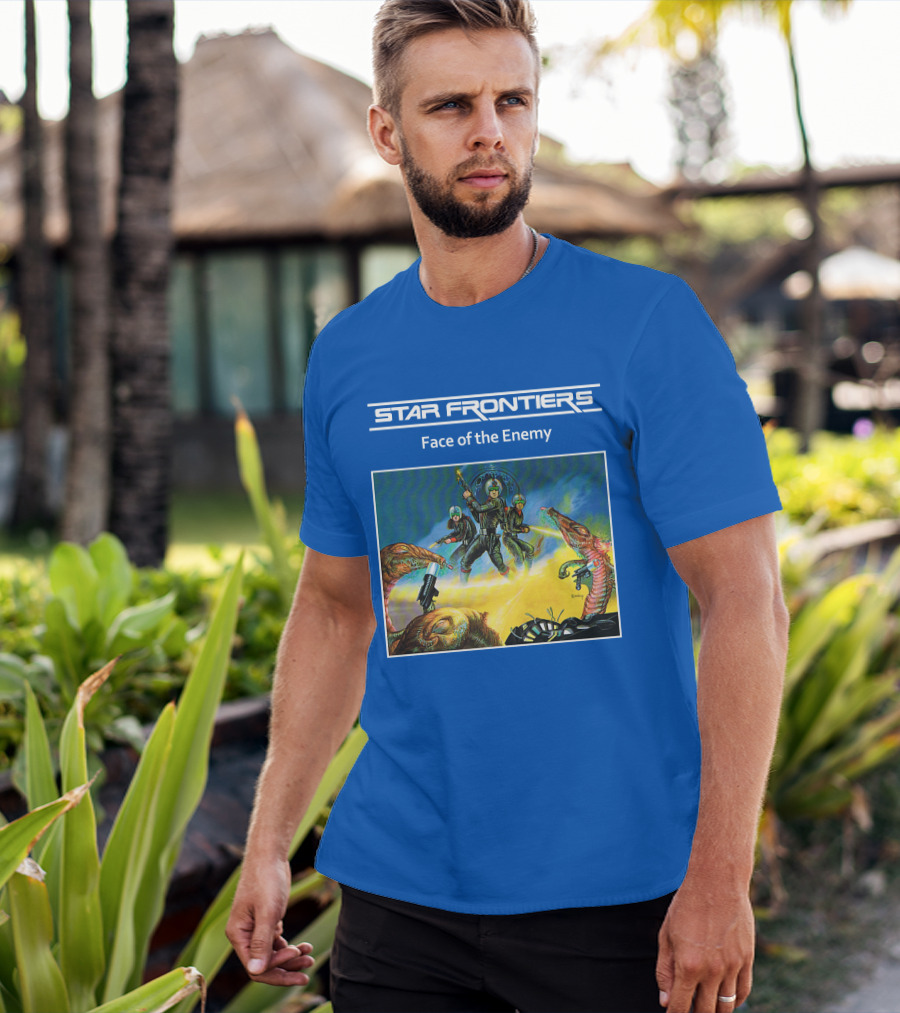 Star Frontiers Face Of The Enemy Alien Battle Scene T-Shirt