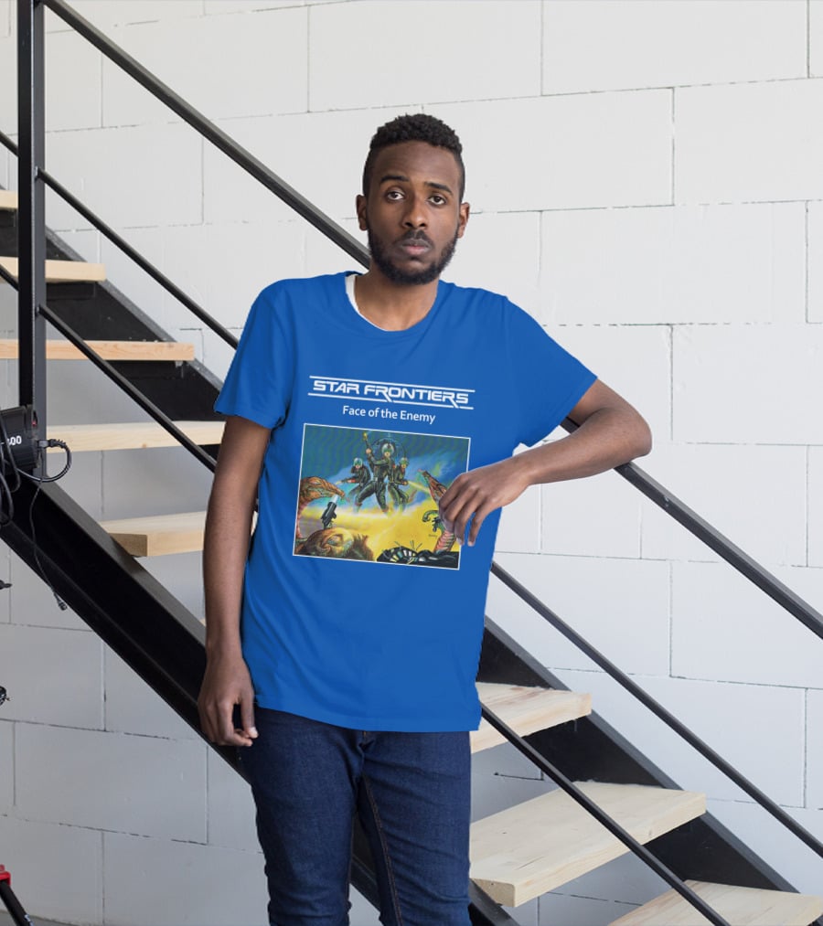 Star Frontiers Face Of The Enemy Alien Battle Scene T-Shirt