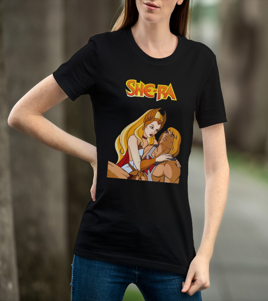 She Ra He Man Classic Cartoon Duo T-Shirt