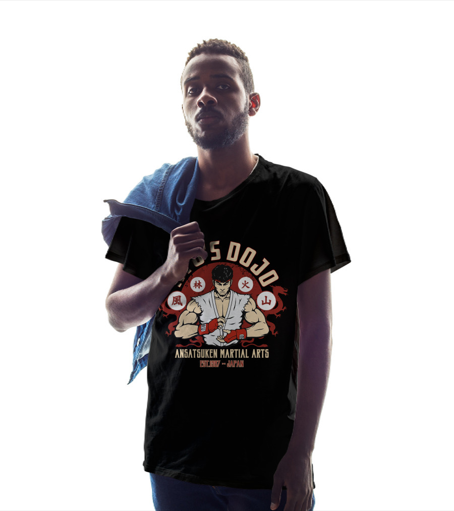 Ryu's Dojo Ansatsuken Martial Arts Established 1987 Japan T-Shirt