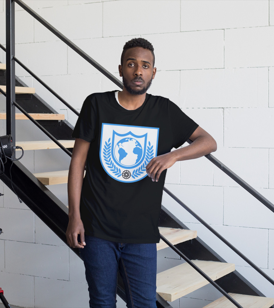 Buck Rogers Earth Alliance Emblem With Global Crest And Laurel Wreath T-Shirt