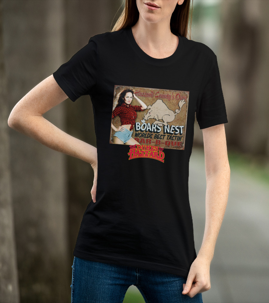 The Dukes Of Hazzard Boars Nest Hazzard County's Own World's Best Tastin' Bar-B-Que T-Shirt