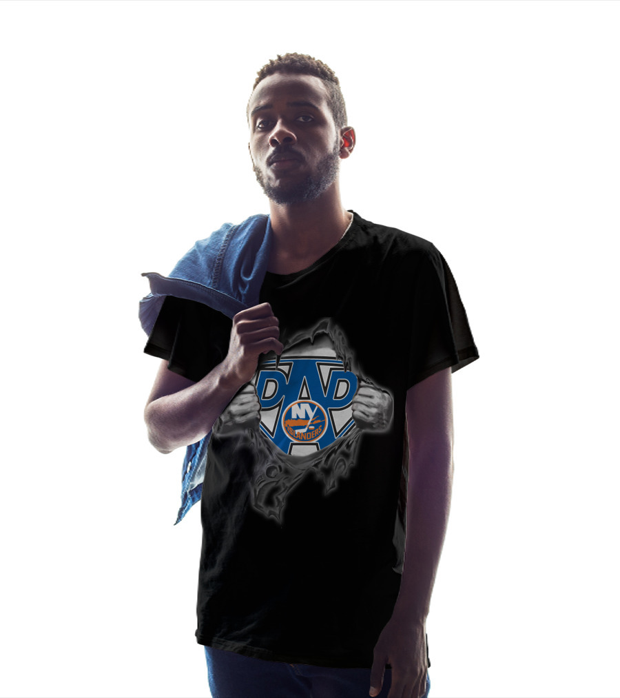 Islanders Super Dad NY Logo Emblem T-Shirt