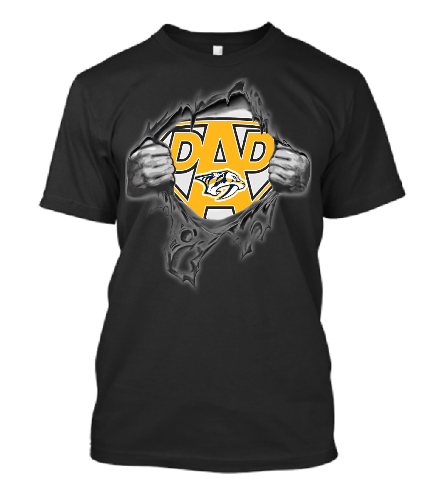 Nashville Predators Dad Superhero T-Shirt