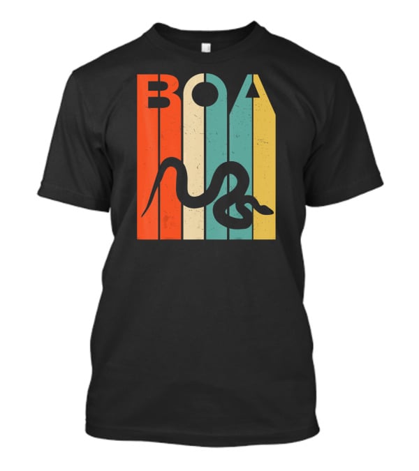 Boa Retro Stripes Vintage Constrictor T-Shirt