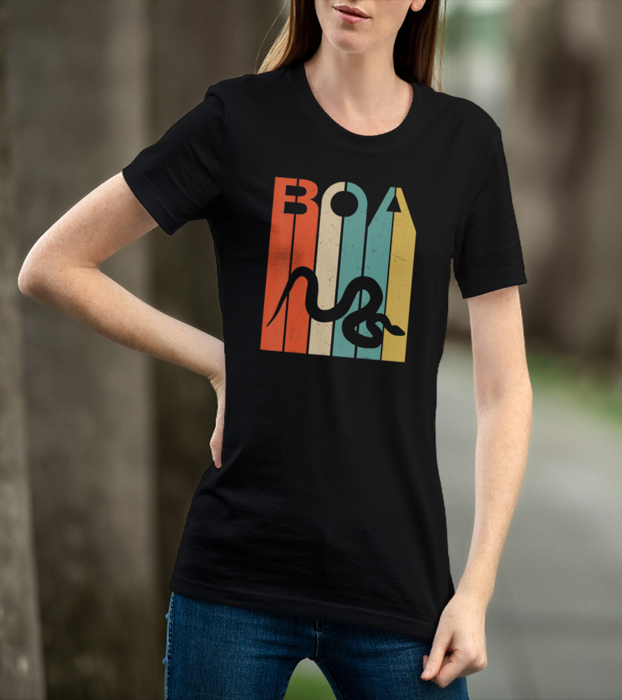 Boa Retro Stripes Vintage Constrictor T-Shirt