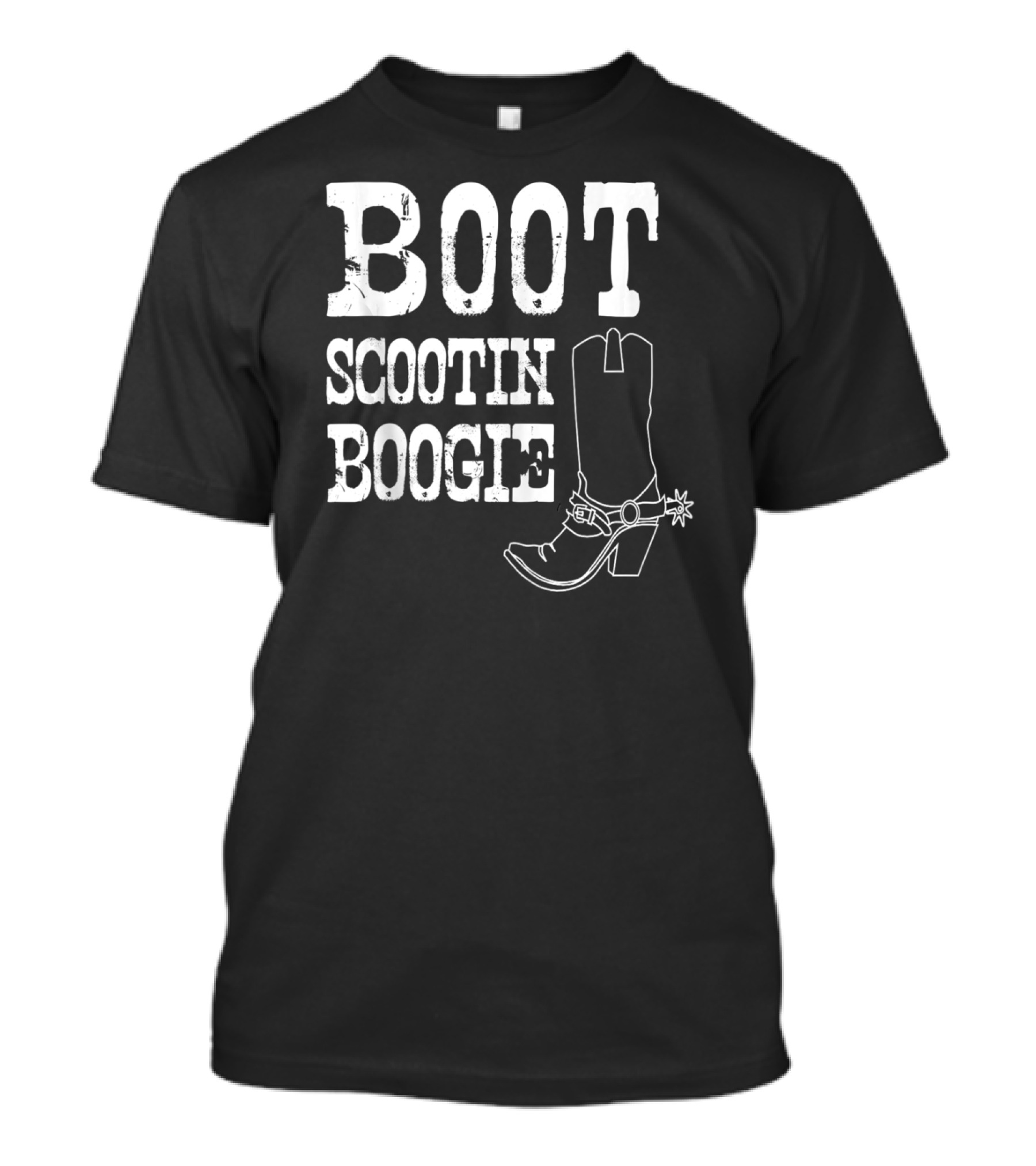 Boot Scootin Boogie Cowboy Boot Spur T-Shirt