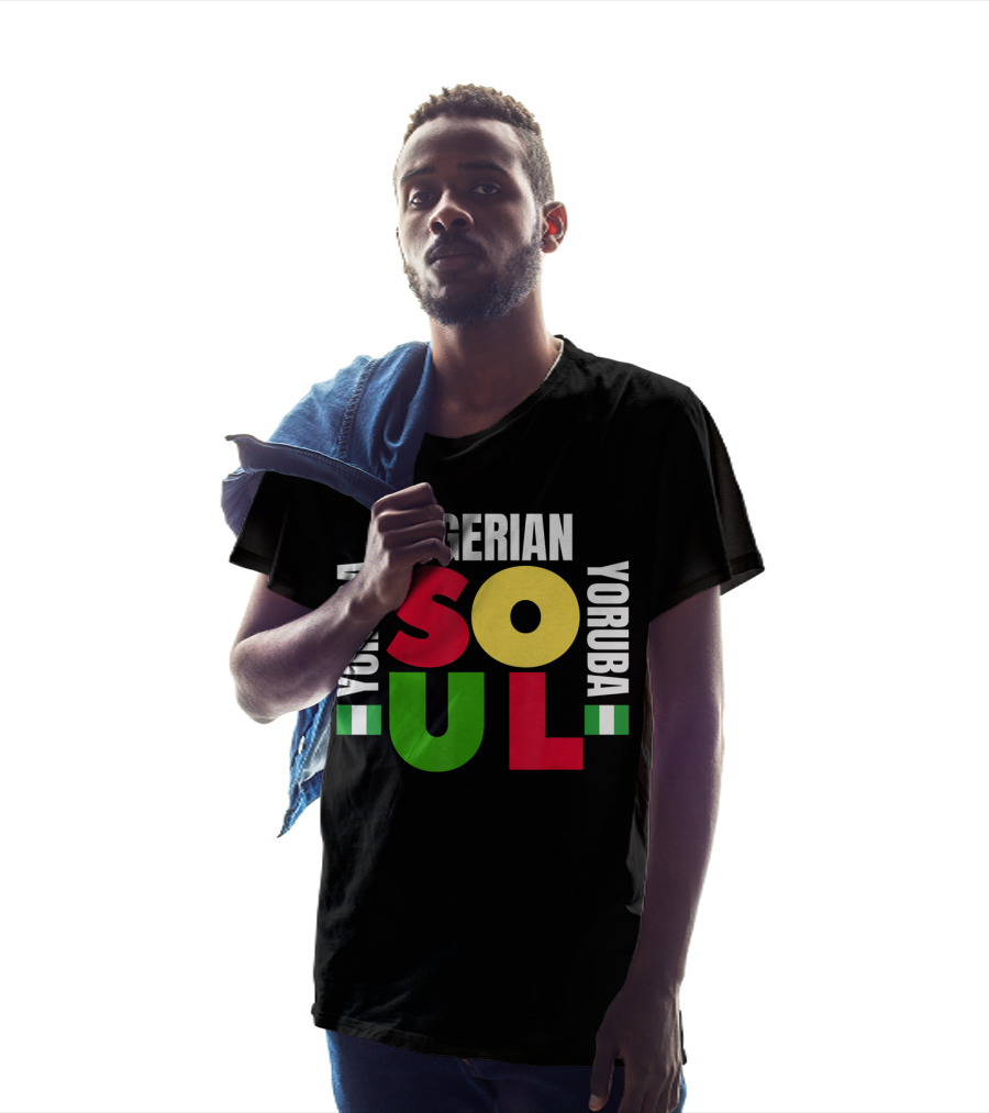 Nigerian Yoruba Soul Ancestry Celebration With Flags T-Shirt