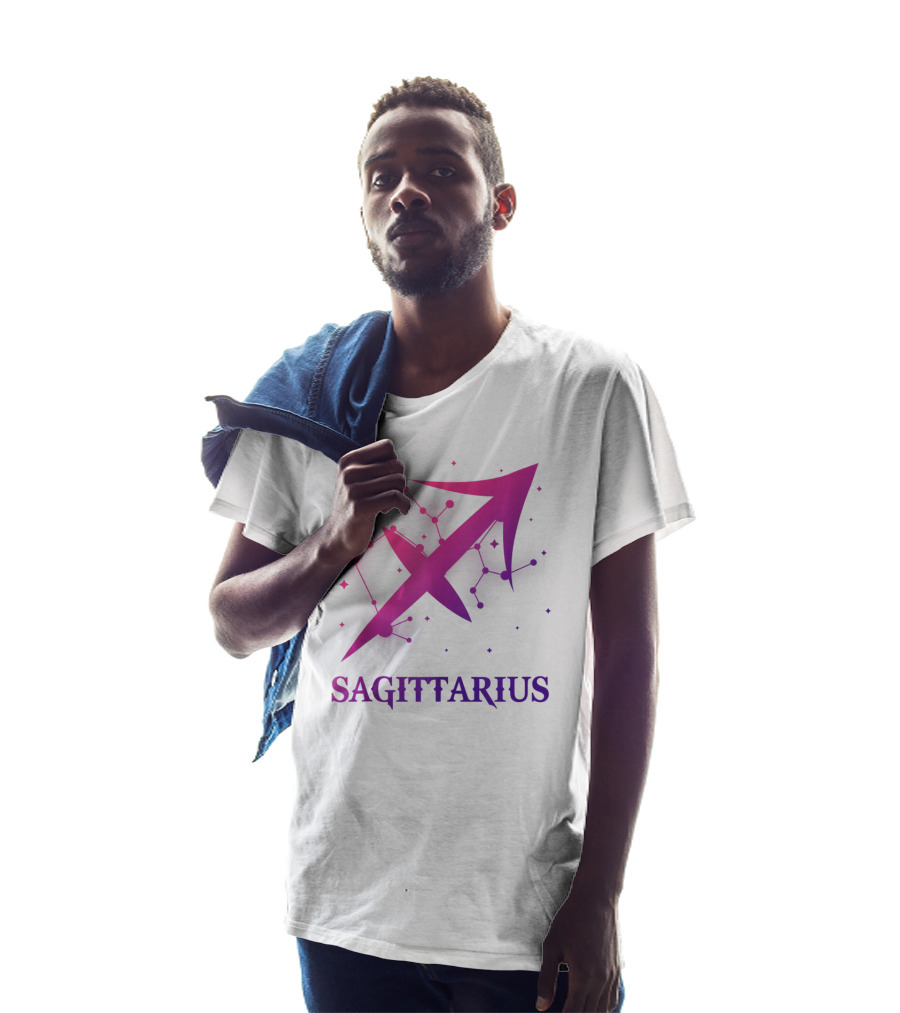 Sagittarius Zodiac Symbol Star Constellation November December Birthday T-Shirt