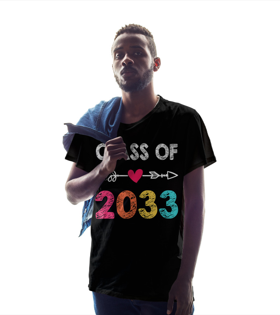 Class Of 2033 Heart Arrow Preschool Graduation T-Shirt