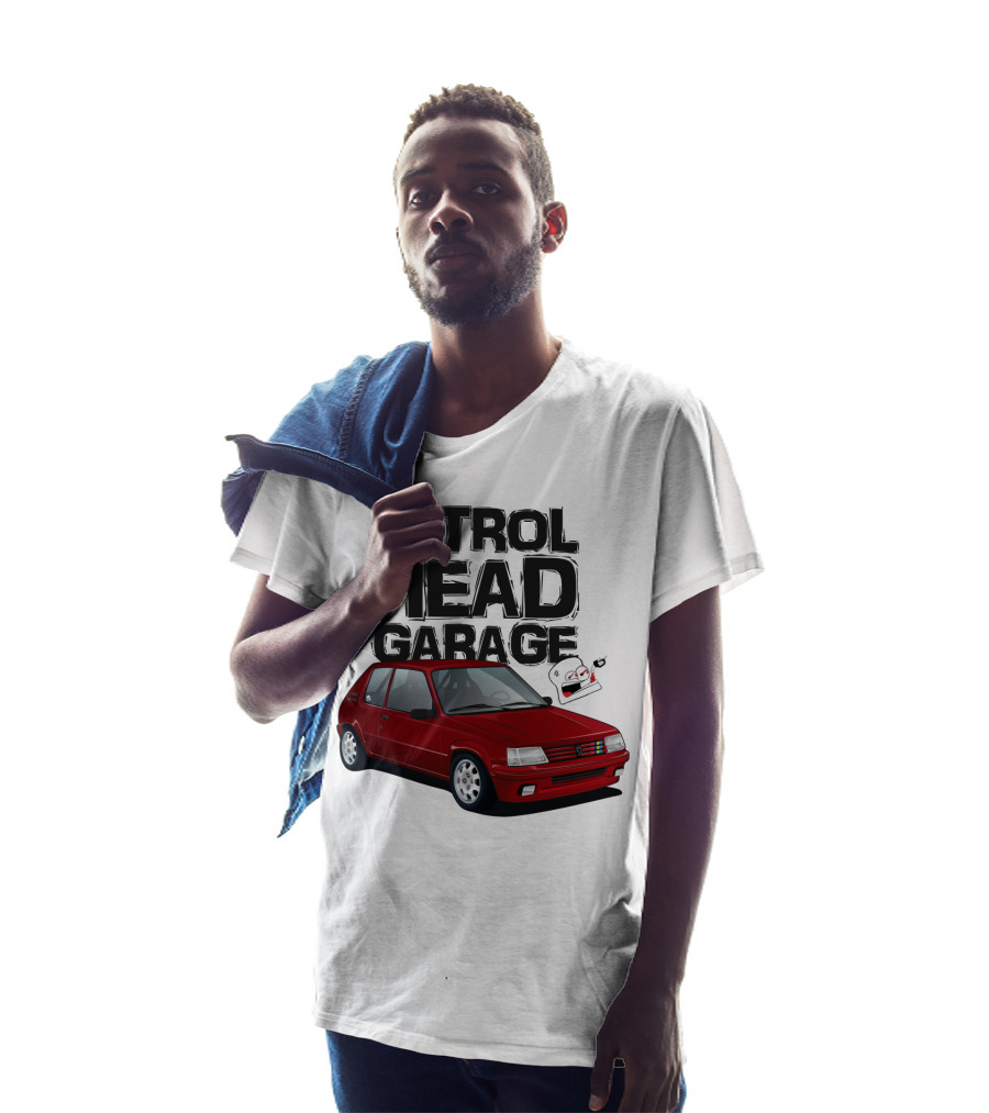 Petrol Head Garage Peugeot 205 RFS Car Enthusiast T-Shirt