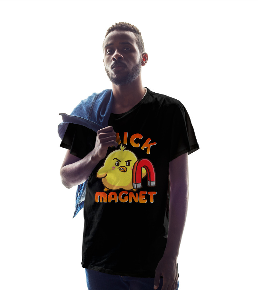 Chick Magnet Costume Magnetic Little Chicken With Red Magnet T-Shirt