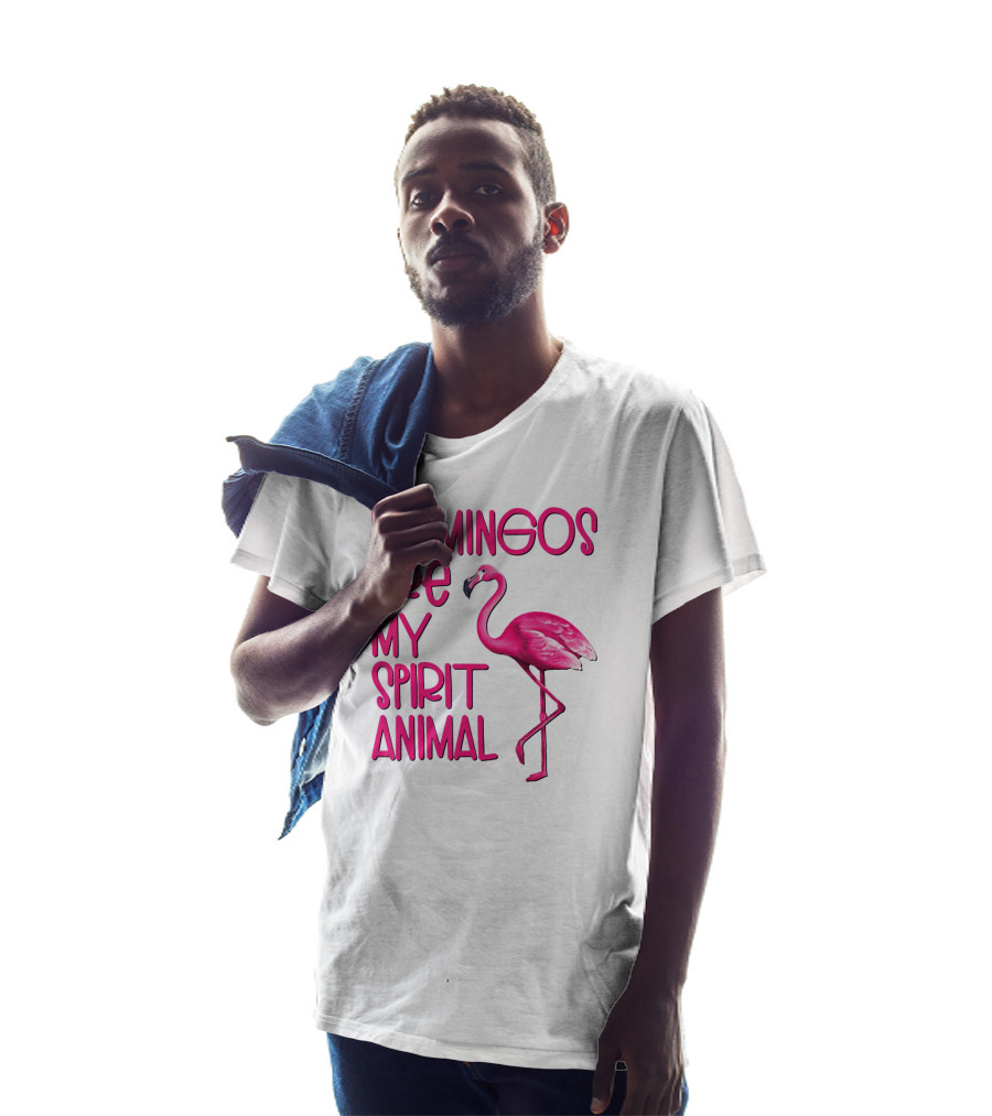 Flamingos Are My Spirit Animal Flamingo Image T-Shirt