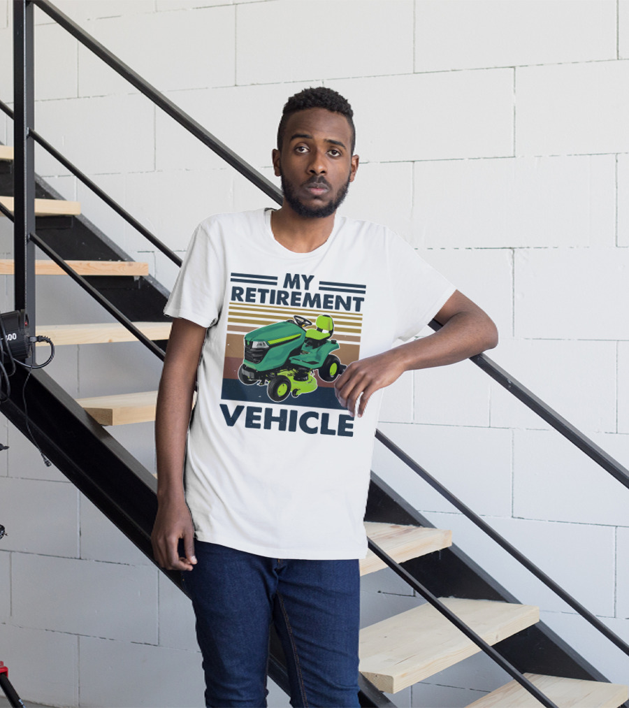 My Retirement Vehicle Lawn Mower Retro T-Shirt