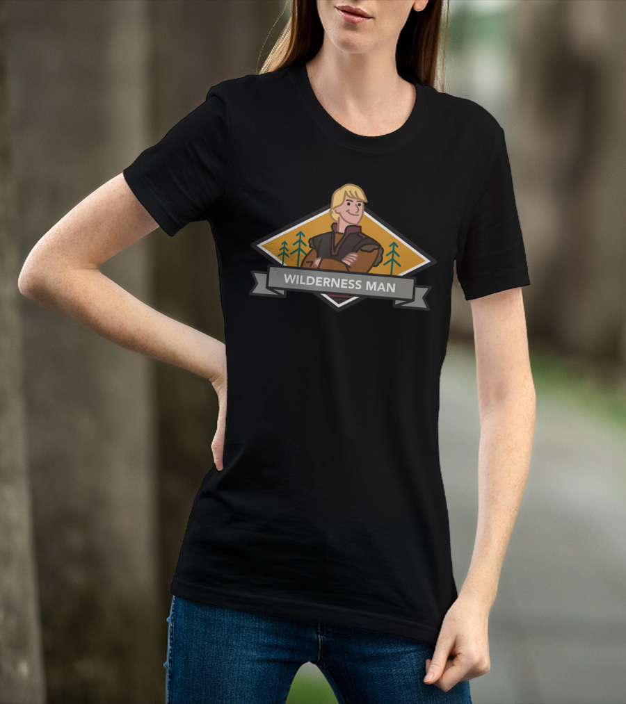 Disney Frozen 2 Kristoff Wilderness Man Forest Badge T-Shirt