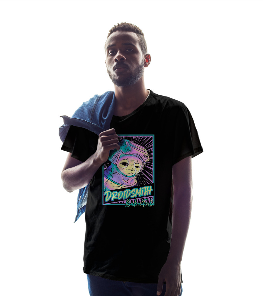 Star Wars The Rise Of Skywalker Droidsith Babu Frik Neon T-Shirt