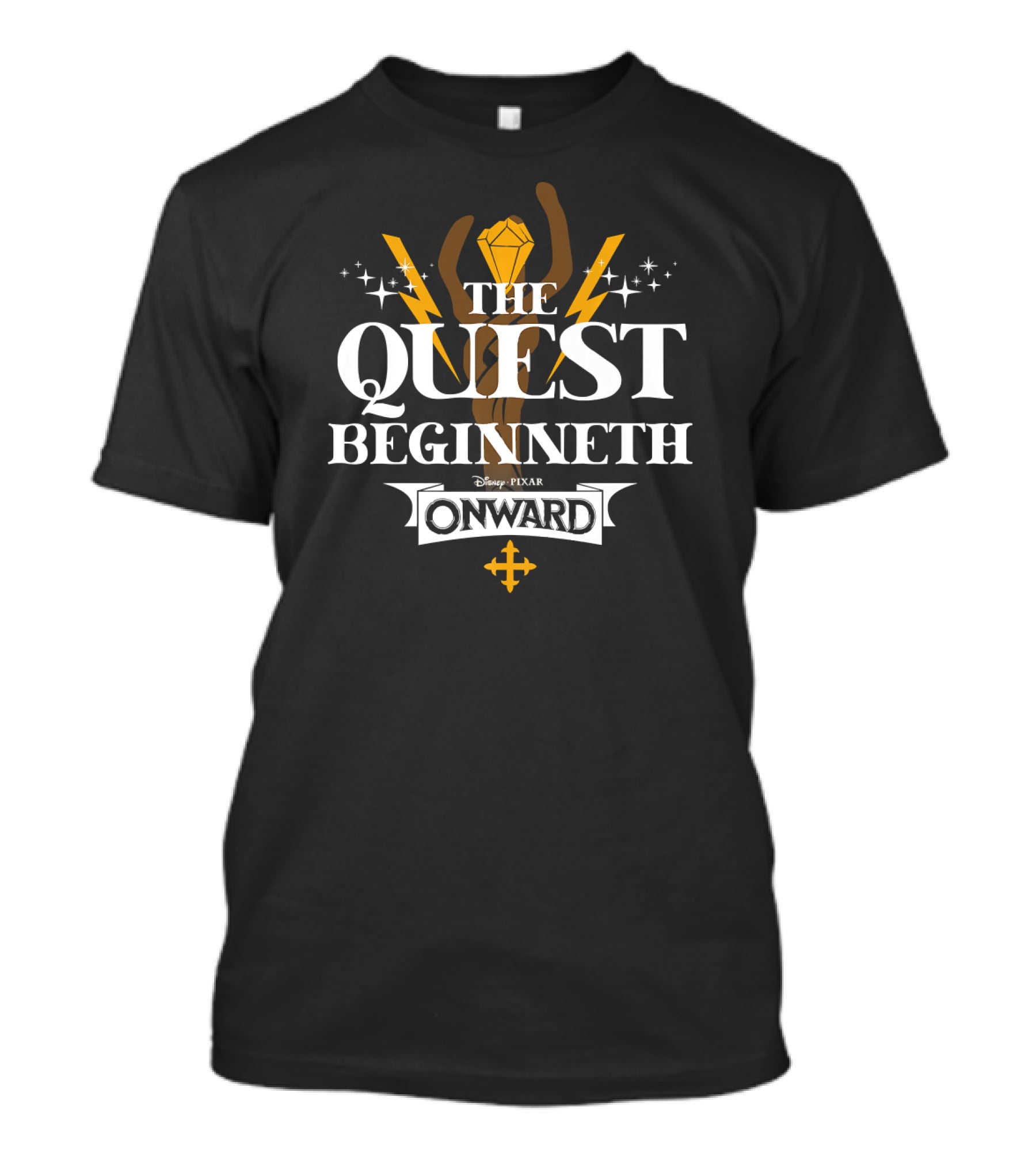 Disney Pixar Onward The Quest Beginneth Lightning Gem Adventure T-Shirt
