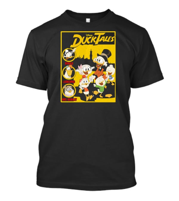 Disney DuckTales Donald Launchpad Mrs. Beakley Group Shot Cover T-Shirt