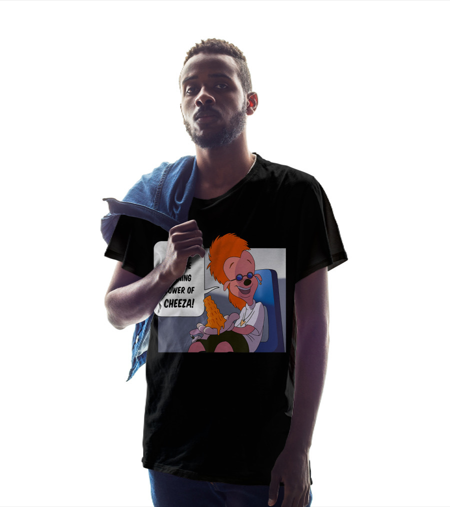 Disney A Goofy Movie Character With Leaning Tower Of Cheeza Scene T-Shirt