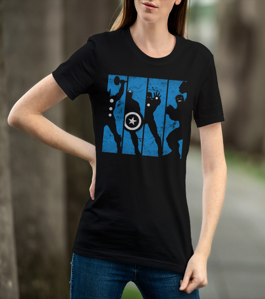 Marvel Avengers Iconic Hero Silhouettes T-Shirt