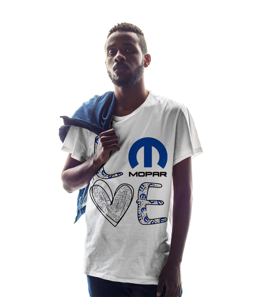 LOVE Mopar Emblem Blue T-Shirt