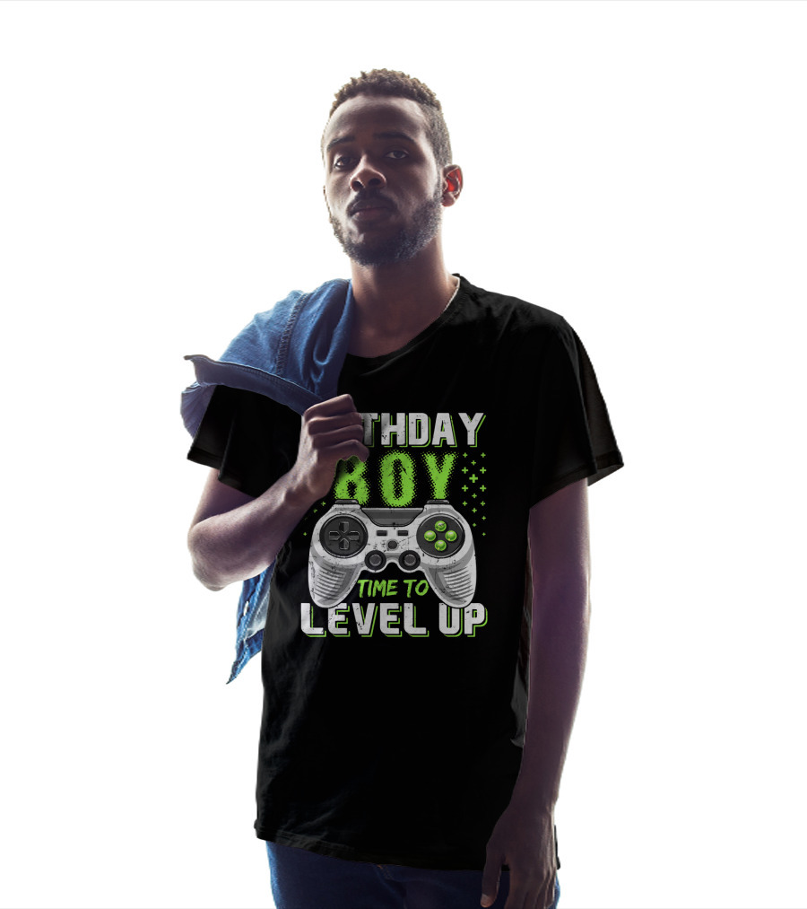 Birthday Boy Time To Level Up Video Game Controller T-Shirt