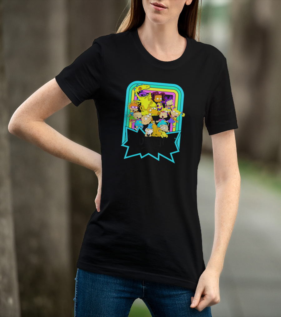 Rugrats Neon Rainbow Reptar Friends Nickelodeon T-Shirt