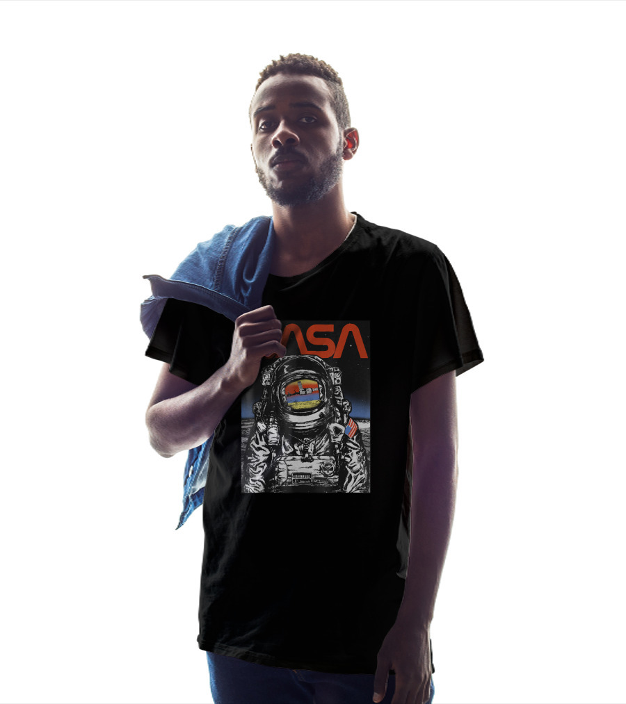 NASA Astronaut Reflection On Moon T-Shirt