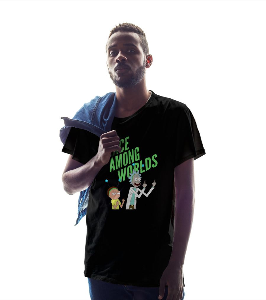Peace Among Worlds Rick And Morty Portal T-Shirt