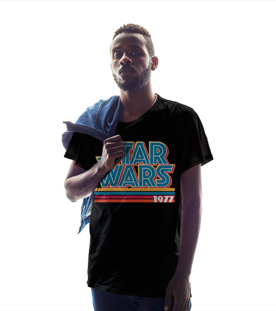Star Wars 1977 Retro Striped T-Shirt