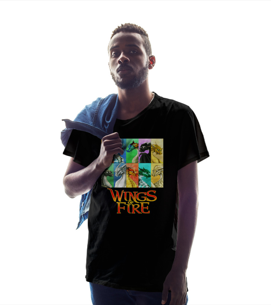 Wings Of Fire Nine Dragonets Colorful Panel T-Shirt