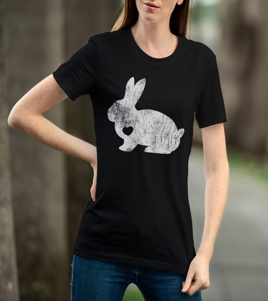 Love Heart Bunny Rabbit Lover Animal Pet Owner Easter T-Shirt
