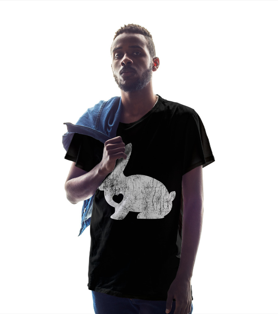 Love Heart Bunny Rabbit Lover Animal Pet Owner Easter T-Shirt