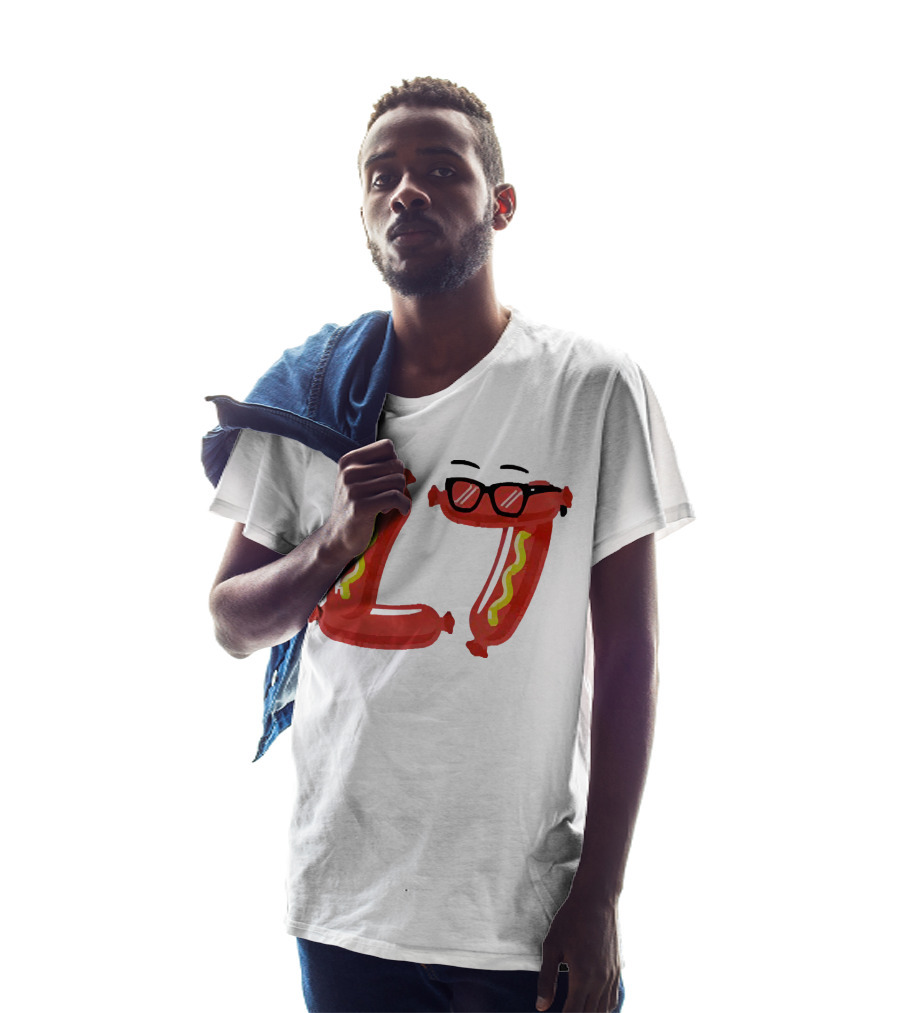 Baseballism Sausage L7 Sunglasses Hotdog T-Shirt