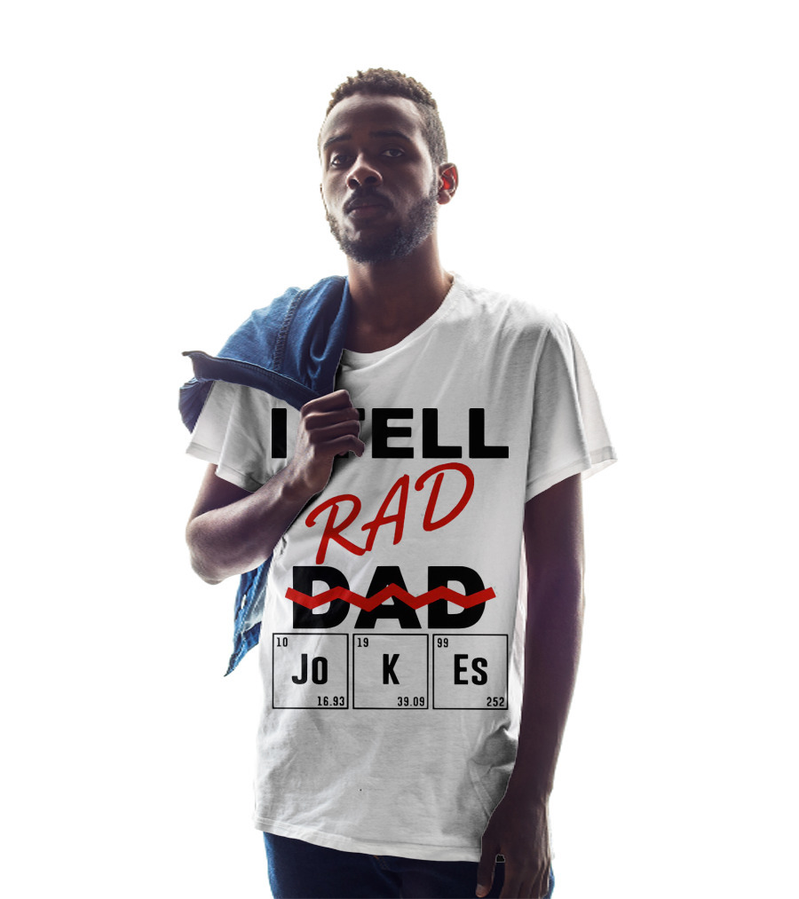 I Tell Rad Dad Jokes With Periodic Table Elements T-Shirt