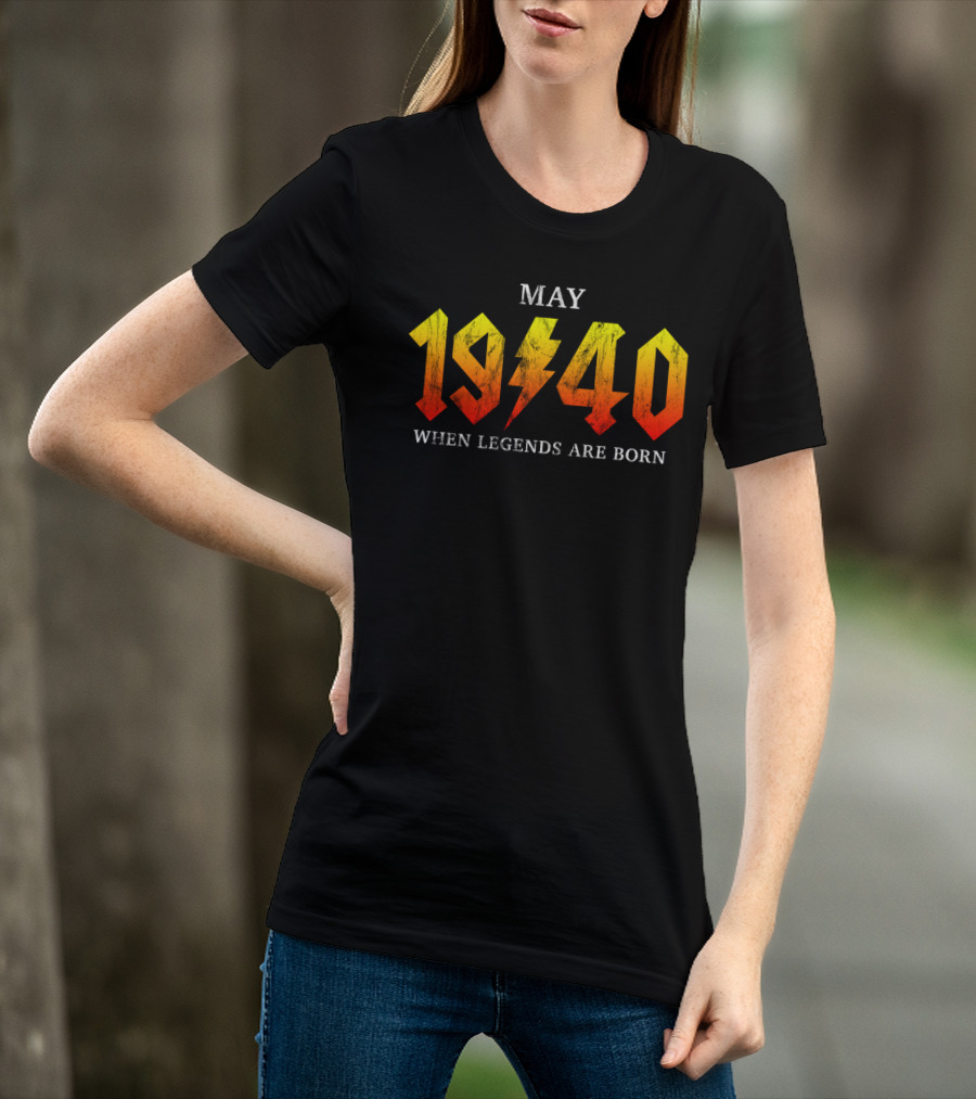 May 1940 Classic Rock Legends Born T-Shirt