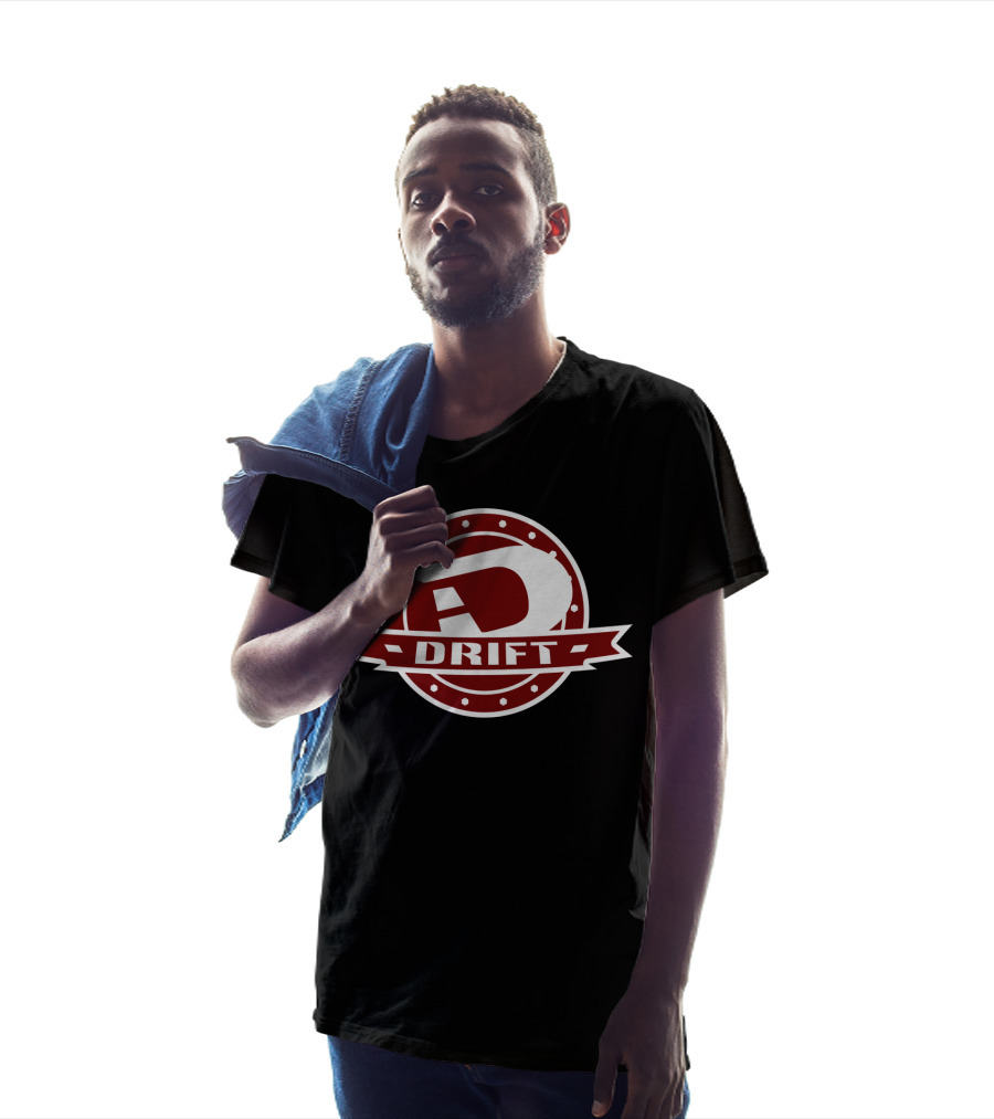 Classic Style Drift Red Icon Badge T-Shirt