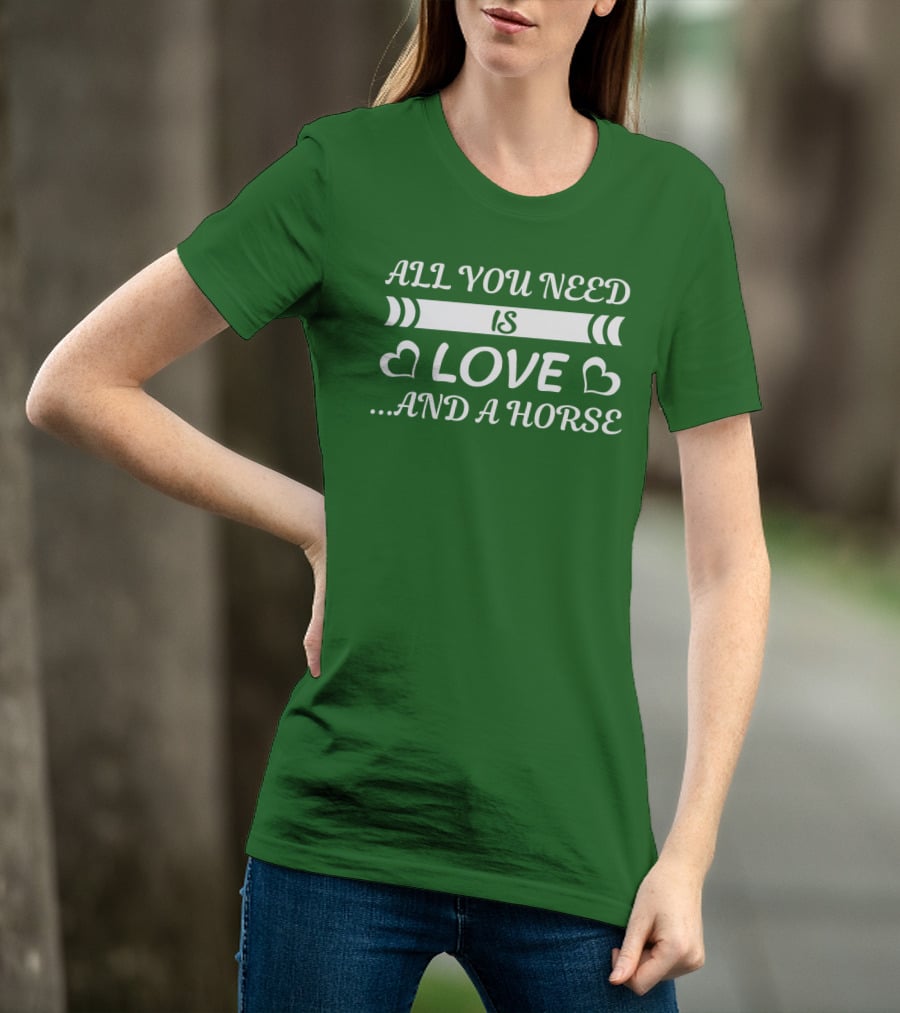 All You Need Is Love And A Horse All I Want For Christmas Are Gains T-Shirt