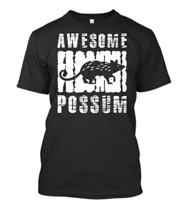 Awesome Animal Possum Rustic T-Shirt