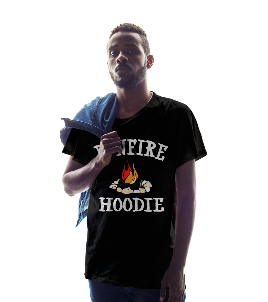 Bonfire Hoodie Campfire Rocks Fire Flames T-Shirt